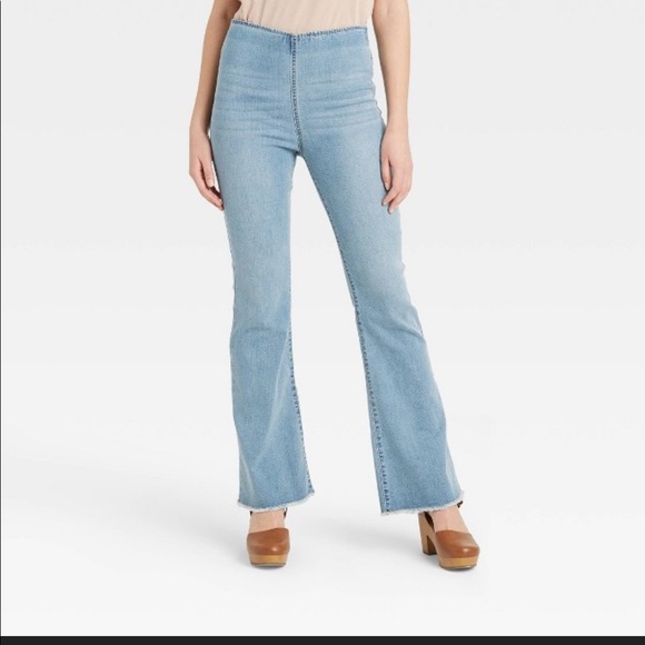 Flare Denim Pants Knox Rose Light Wash 